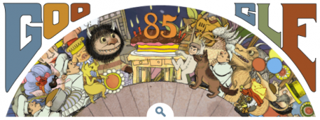 Screenshot of Google Doodle for Maurice Sendak